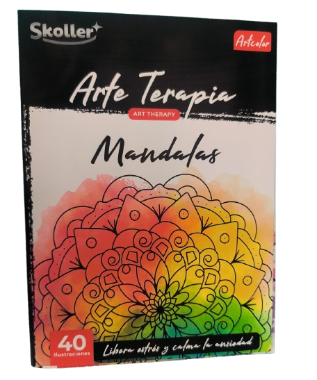 Libro para Colorear de Flores Skoller 40 ilustraciones