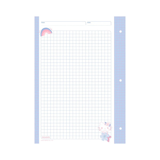 REPUESTO 60 HOJAS CUADERNO TIPO ARCHIVADOR HELLO KITTY