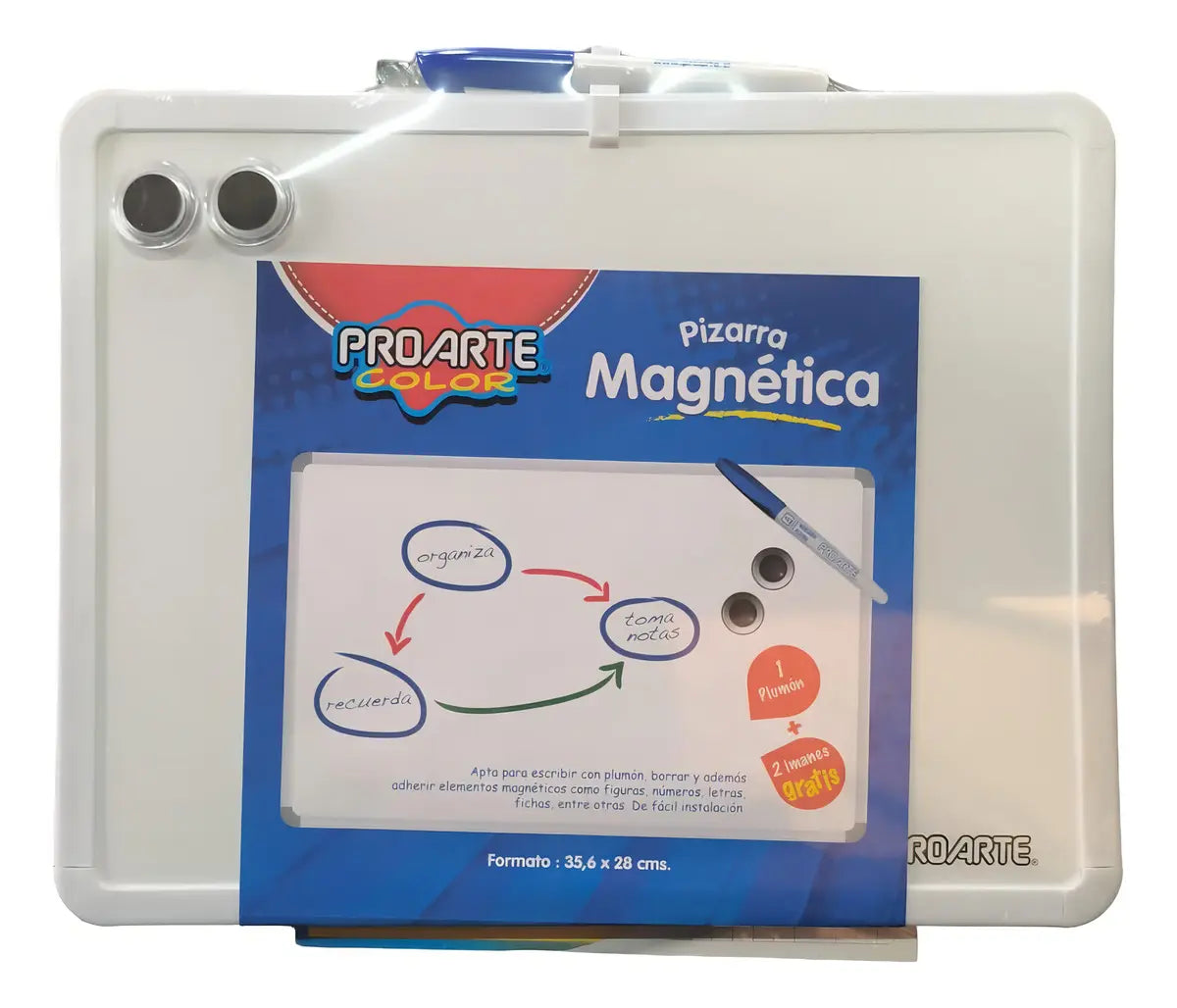 pizarra blanca magnetica proarte 35.6x28cm
