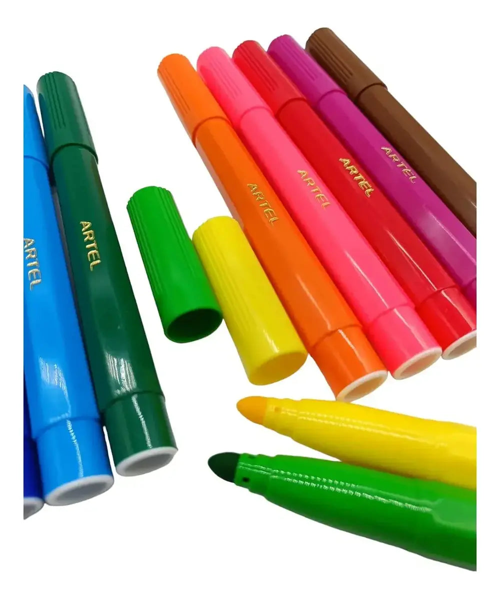 Estuche 12 Marcadores Maxi Artel