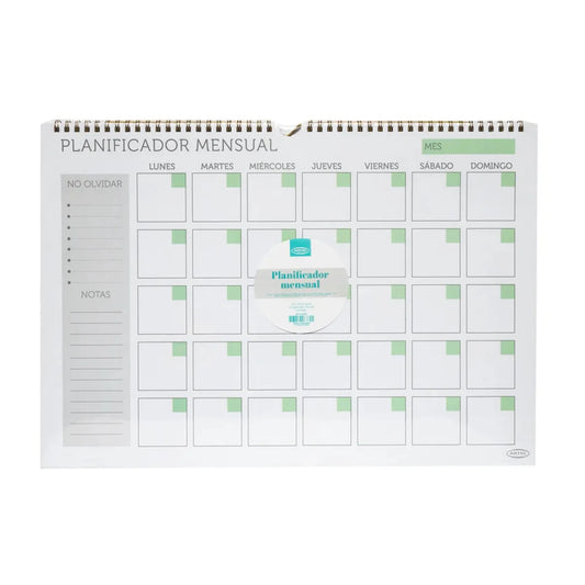 planificador mensual planner artel