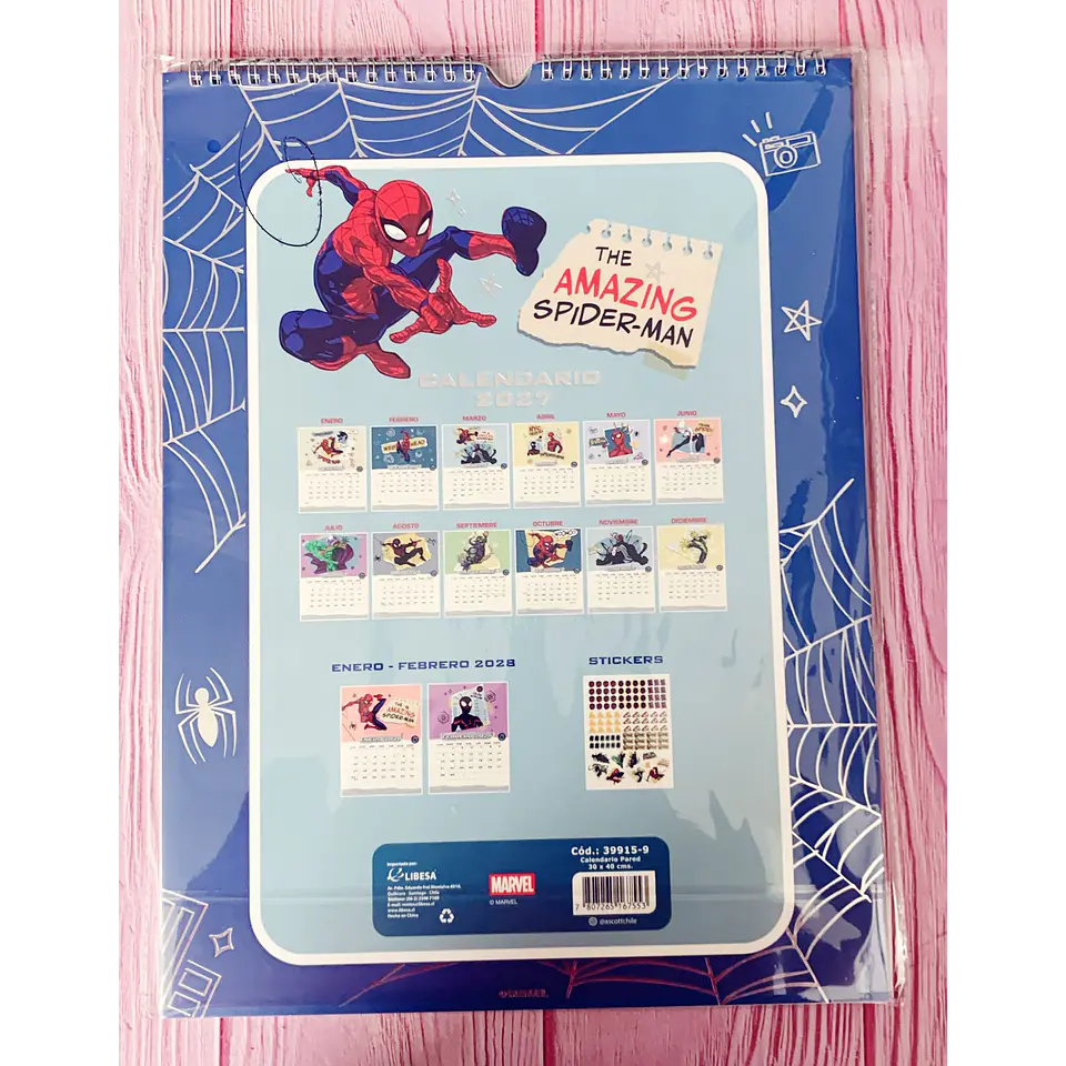 Calendario 2027 Spiderman