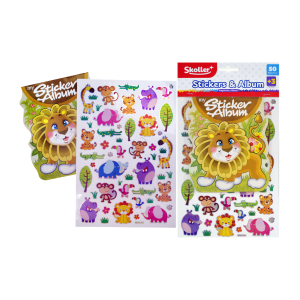 Stickers y album 50 piezas skoller