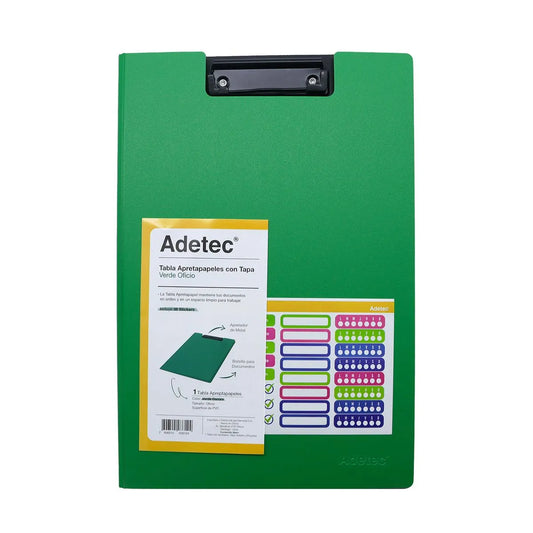tabla apretapapeles adetec verde