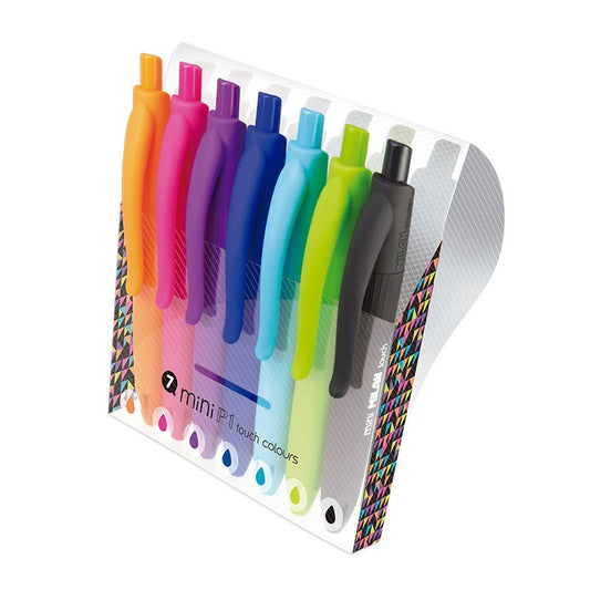 ESTUCHE 7 BOLÍGRAFOS MINI P1 TOUCH COLOURS MILAN