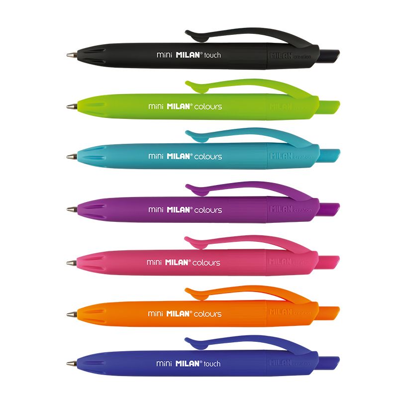 ESTUCHE 7 BOLÍGRAFOS MINI P1 TOUCH COLOURS MILAN