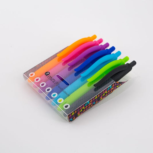 ESTUCHE 7 BOLÍGRAFOS MINI P1 TOUCH COLOURS MILAN