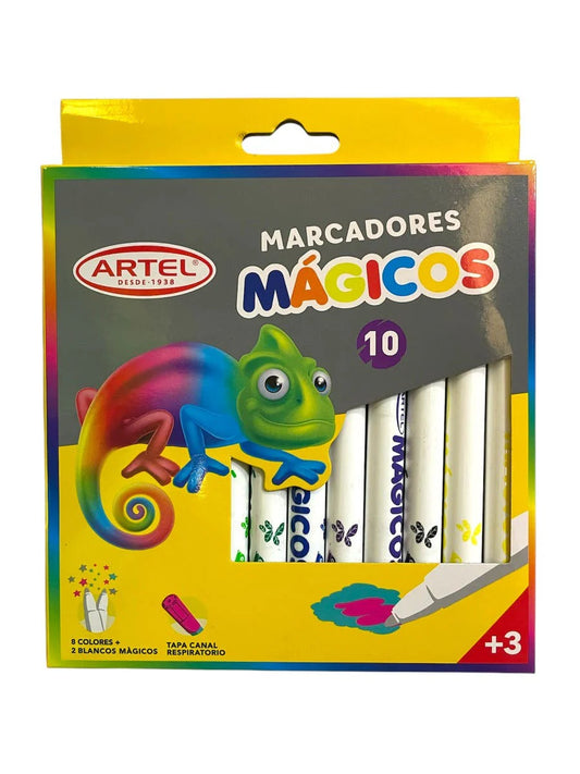 marcadores magicos artel  10 unid