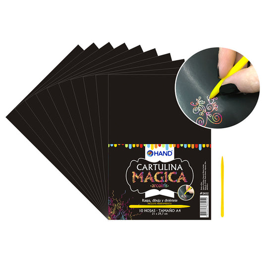 cartulina mágica raspa , dibuja y diviértete