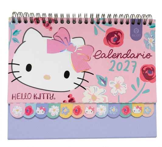 Calendario de escritorio 2027 Hello Kitty