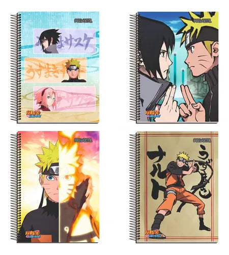 Cuaderno Book Naruto 150 hojas 7mm