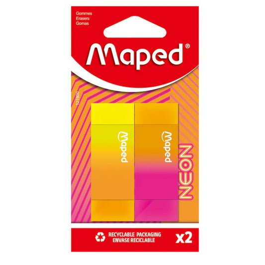 goma plastica neon x2 maped