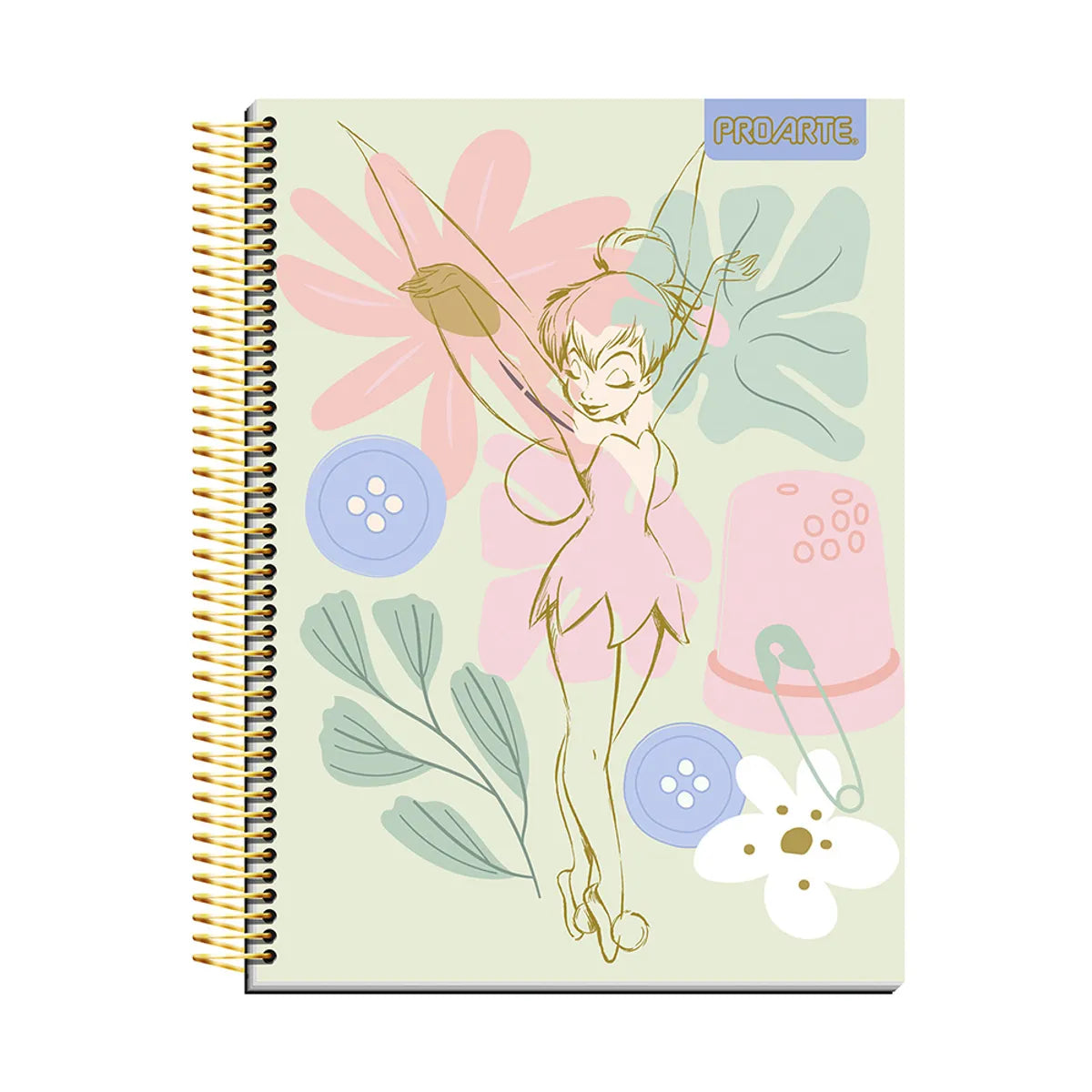 CUADERNO TRIPLE  TINKERBELL 150 HOJAS 7MM PROARTE