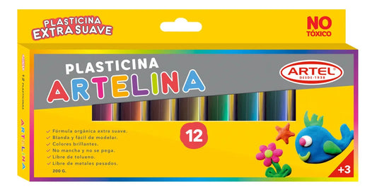 PLASTICINA ARTEL 12 COLORES