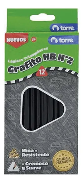 CAJA DE LAPICES GRAFITO TORRE 12 UNID