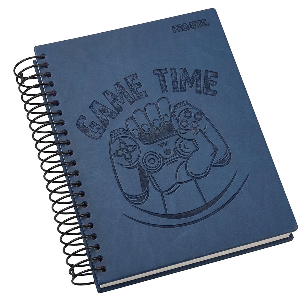 Cuaderno Book Mini Gamer Tipo Cuerina 120 hojas 5mm