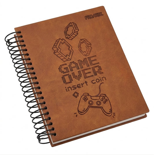 Cuaderno Book Mini Gamer Tipo Cuerina 120 hojas 5mm