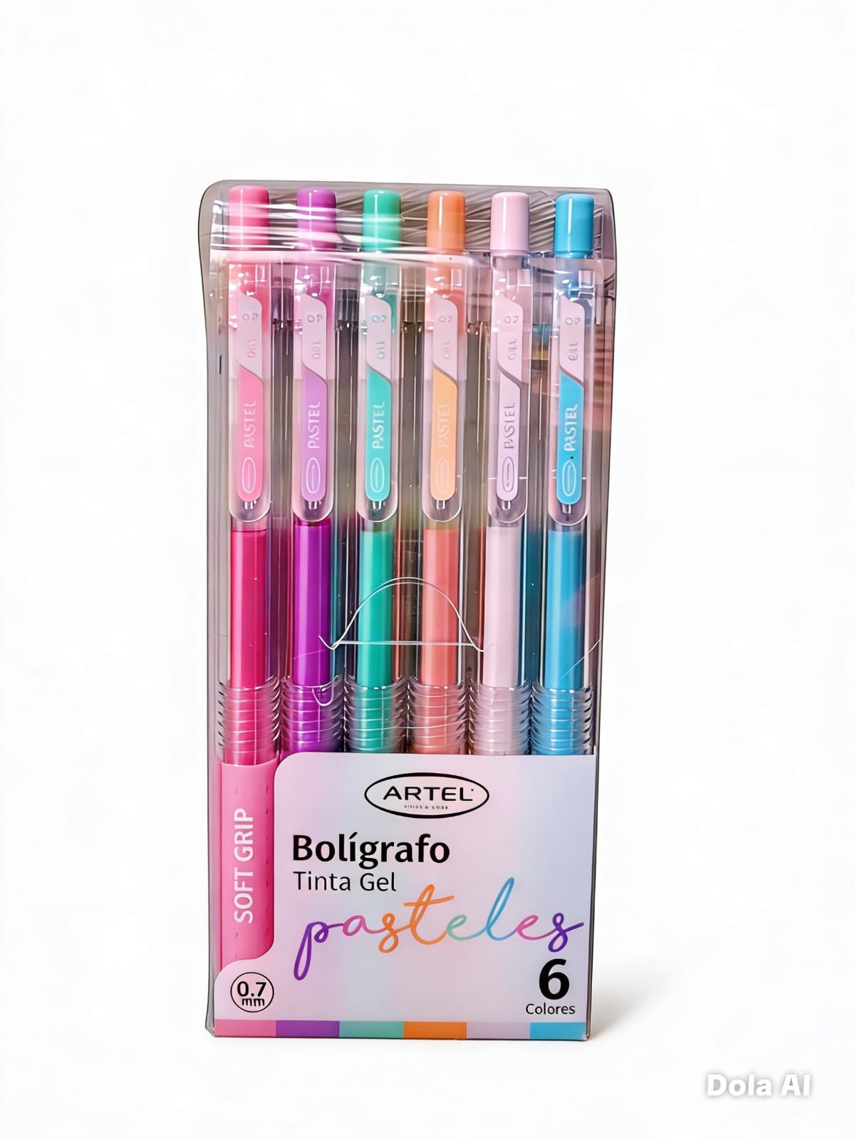 boligrafo tinta gel pasteles 6 unid artel