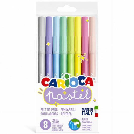 Plumones Carioca Pastel 8 Colores