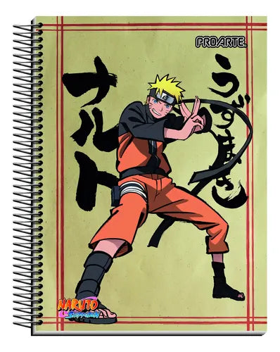 Cuaderno Book Naruto 150 hojas 7mm