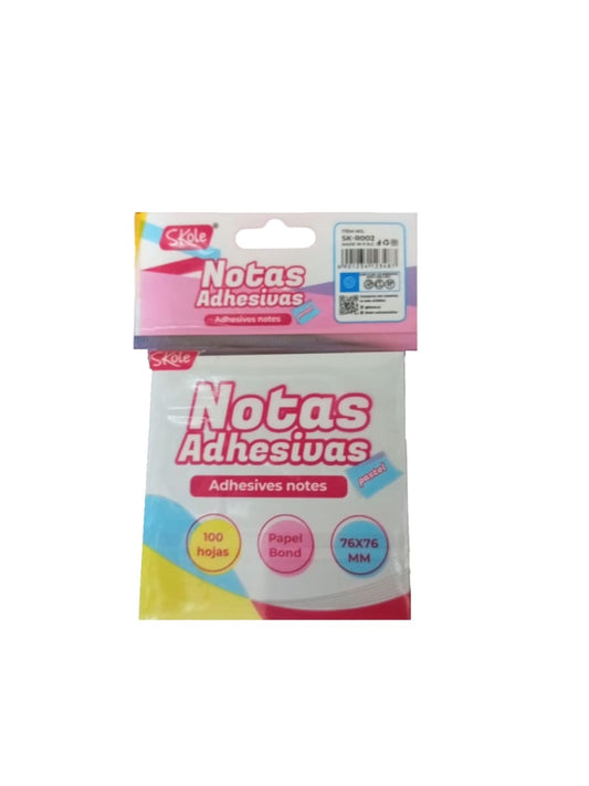 Notas Adhesivas en Colores Neón o Pastel 76 x 76 mm 100 hojas