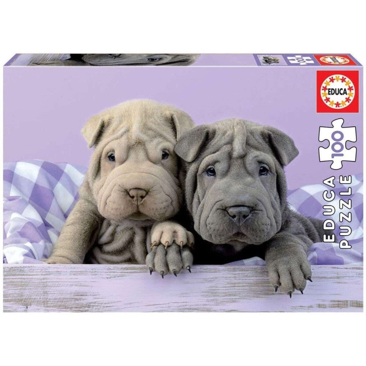 Puzzle 100 Piezas Perritos Shar Pei Rompecabezas Educa