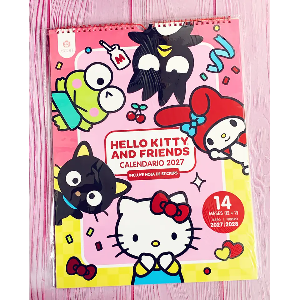 Calendario 2027 Hello Kitty and Friends