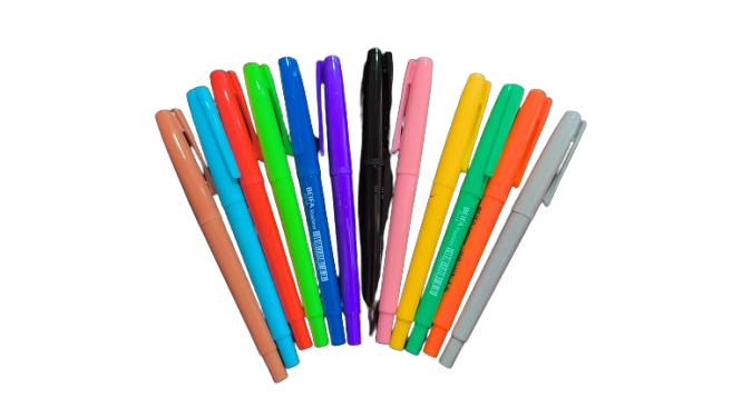 Set de Tiralíneas 0.5mm Suaves 12 Colores  Beifa