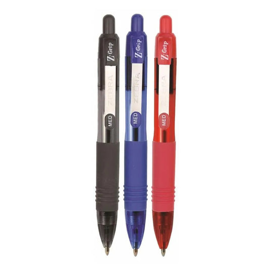 Bolígrafo Zebra Mini Z-Grip Básico 3 unidades